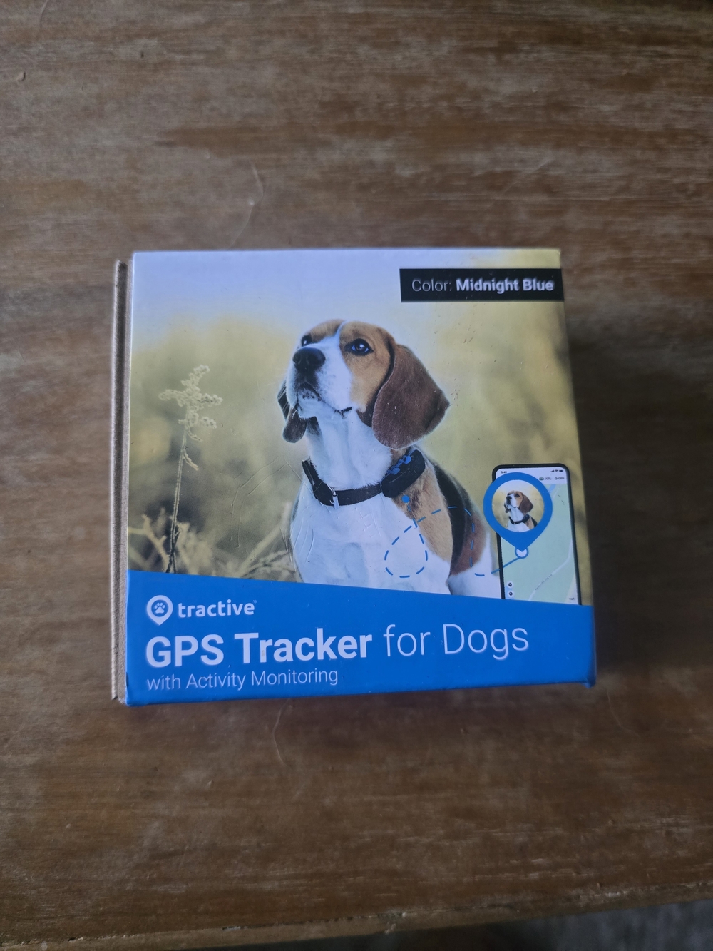 NIB Active USA Tractive GPS Tracker for Dogs - Midnight Blue
